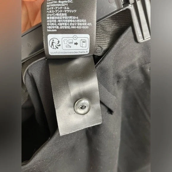 H&M Black Clasic Pants Business Casual Style Size 14 - Picture 14 of 15